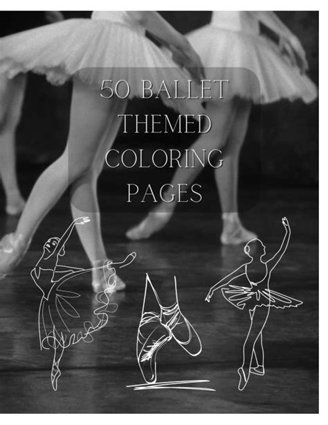 50 Ballet Themed Coloring Pages