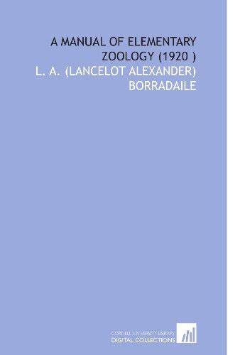 A Manual of Elementary Zoology