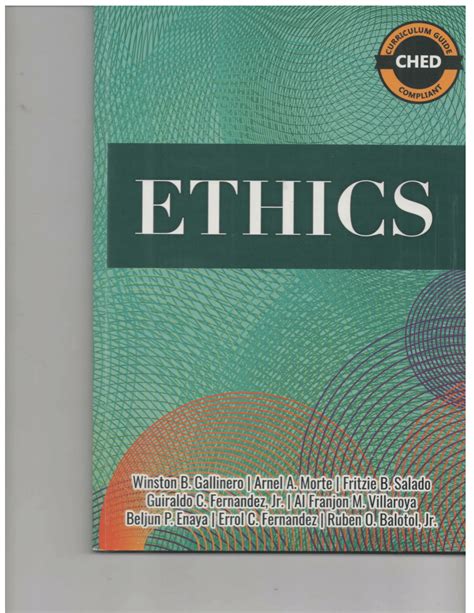 A Matter of Ethics