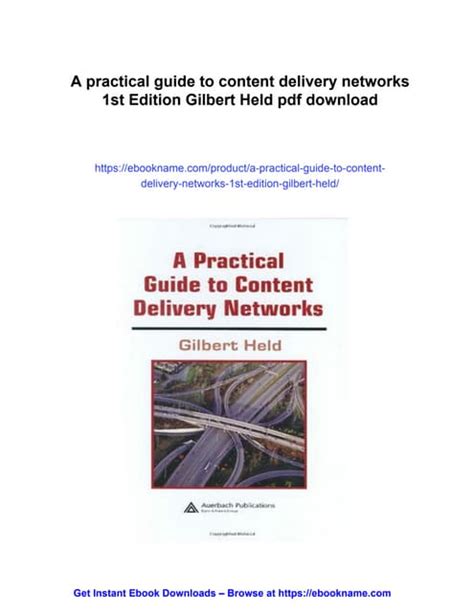 A Practical Guide to Content Delivery Networks