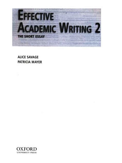 A Sequence For Academic Writing second Edition