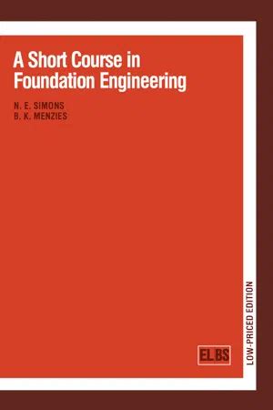 A Short Course in Foundation Engineering