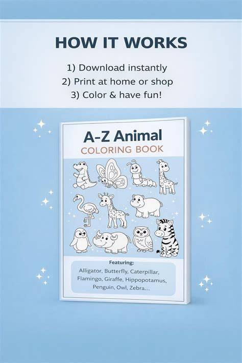 A To Z Animal Coloring Book