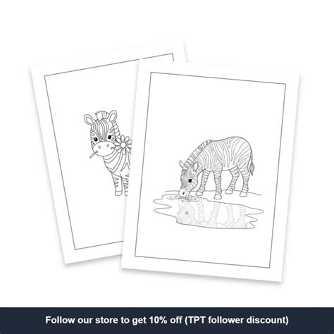 A Zebra Coloring Adventure