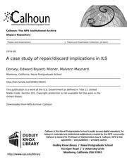 A case study of repair/discard implications in ILS