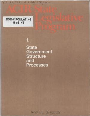 ACIR state legislative program