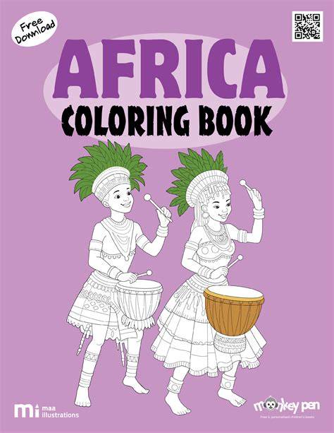AFRICAN COLORING BOOK