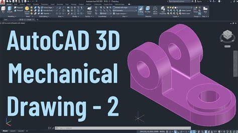 AUTO CAD2009 mechanical drawing tutorial project of