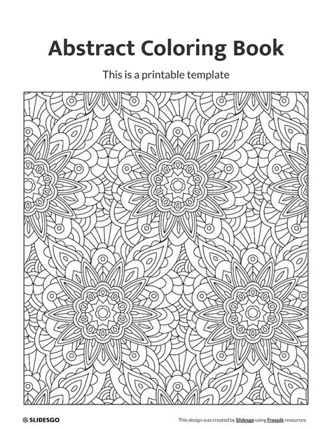Abstract Coloring Book