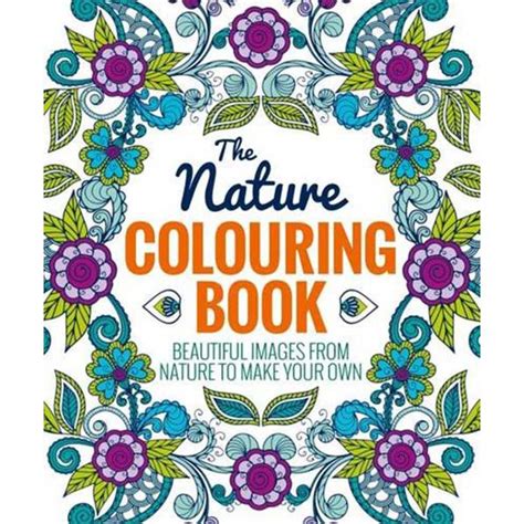 Abstract nature colouring book