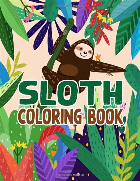 Adorable Sloth Coloring Book