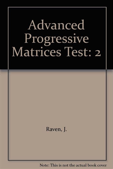 Advanced progressive matrices set II