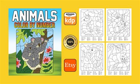 African Animals Color by Number