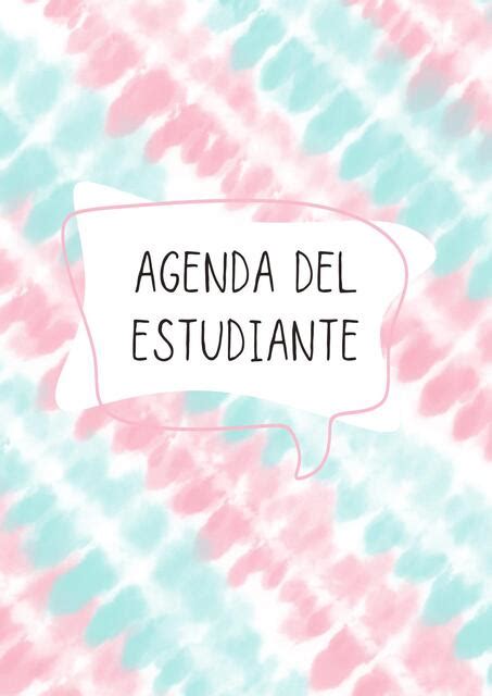 Agenda del estudiante