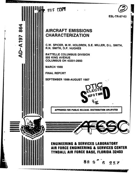 Aircraft Emissions Characterization