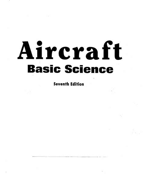 Aircraft basic science