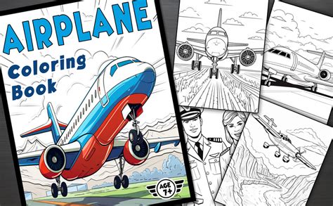 Airplane Coloring Book