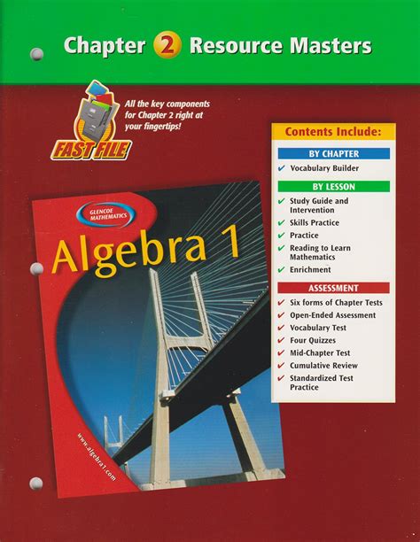 Algebra 2 Chapter 1 Resource Masters