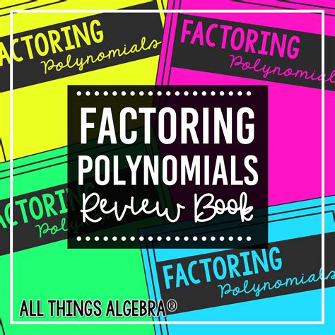 Algebra Workbook Factoring Polynomials