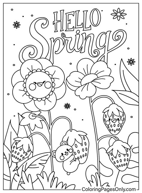 Alphabet Coloring Book: Spring Bucket List Edition