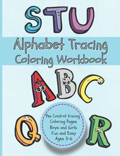 Alphabet Tracing and Coloring Book