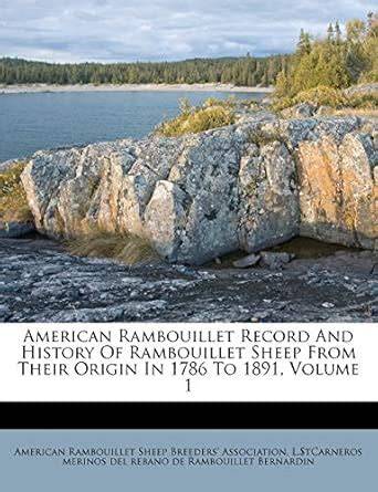 American Rambouillet Record, Volume 1...