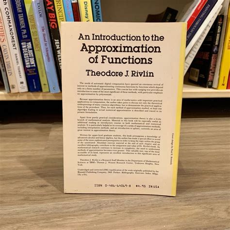 An Introduction To The Approximation Of Functions