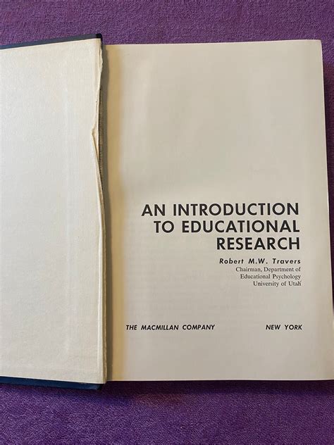 An Introduction to Educational Research