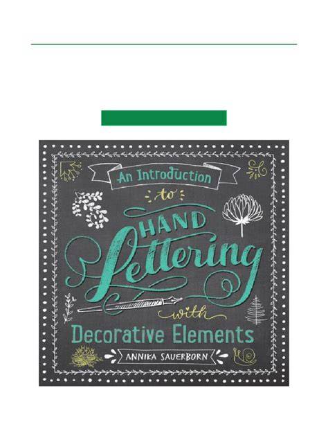 An Introduction to Lettering