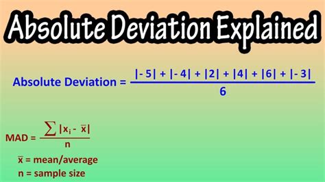 An analysis of mean absolute deviation of variability.