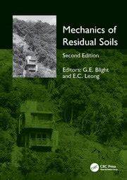 Analysis and design in residual soils