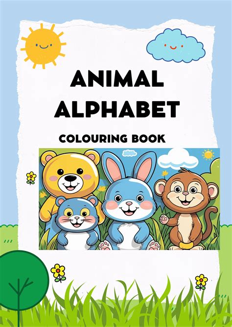 Animal Alphabet Coloring Book