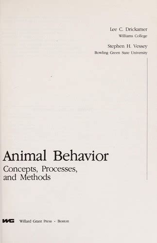Animal Behavior: Concepts, Processes, and Methods
