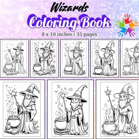 Animal Wizards Coloring Book