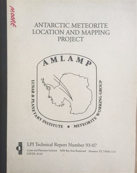 Antarctic Meteorite Location and Mapping Project