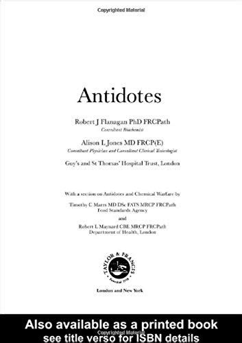 Antidotes: Principles and Clinical Applications