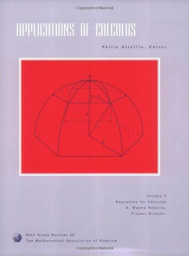 Applications of Calculus (Classroom Resource Materials)