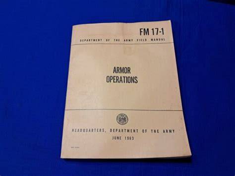 Armor Operations manual FM 17-1
