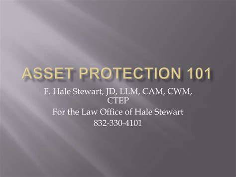 Asset Protection 101