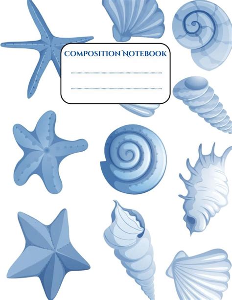 Auburn Sea Shell Composition Notebook