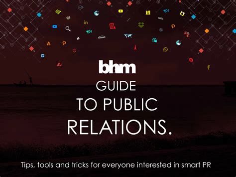 BHM Guide To Public Relations