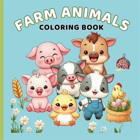 Baby Farm Animals Coloring Book