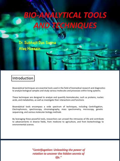 Basic Bio-analytical Techniques