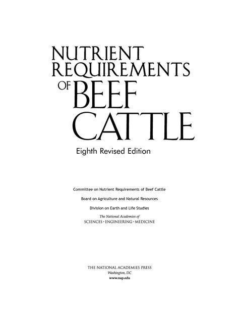 Beef Cattle, 8th Edition