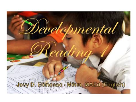 Beyond Basics: A Developmental Reading Program