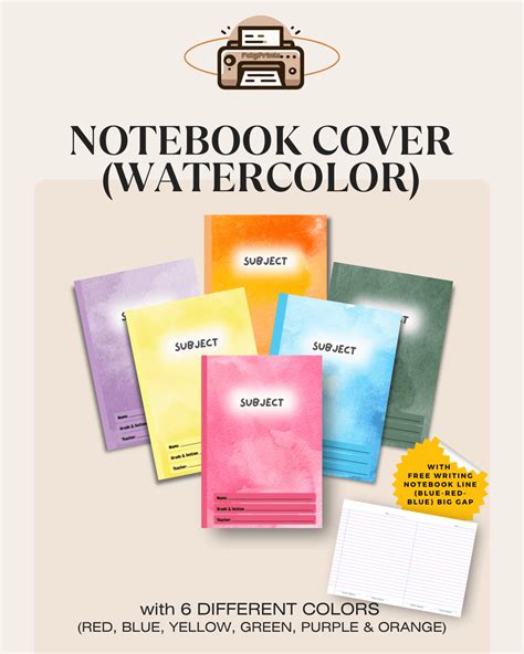 Blue Watercolor Notebook