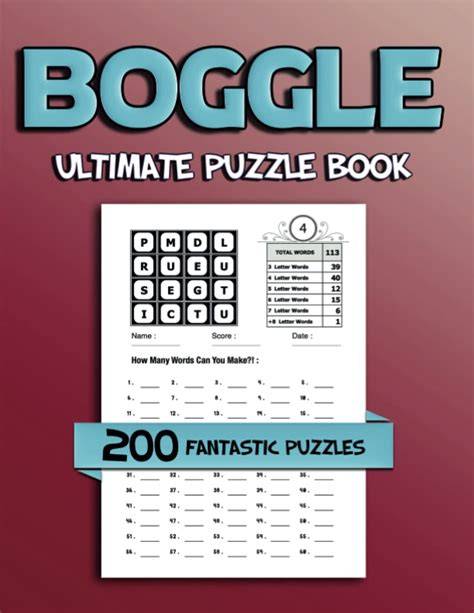 Boggle Puzzle: 120 Puzzles with Solutions.
