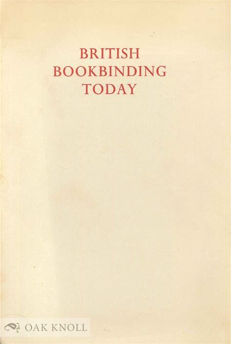 British Bookbinding Today