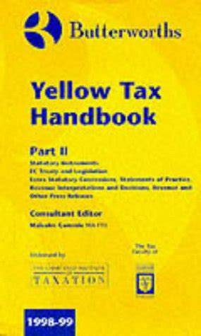 Butterworths Yellow Tax Handbook