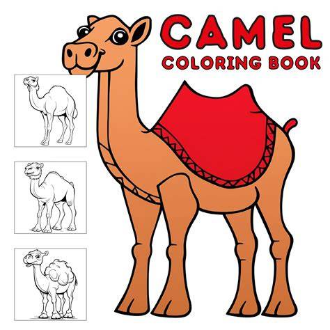 CAMEL COLOURING DRAWING BOOK